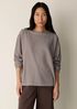 Striped Organic Cotton Slub Bateau Neck Top