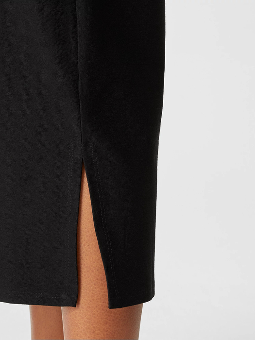 Washable Stretch Crepe Pencil Skirt