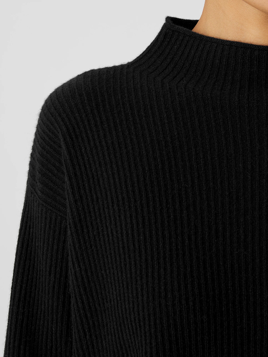 Italian Cashmere Funnel Neck Top | EILEEN FISHER