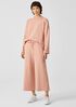 Organic Cotton French Terry Wide-Leg Pant