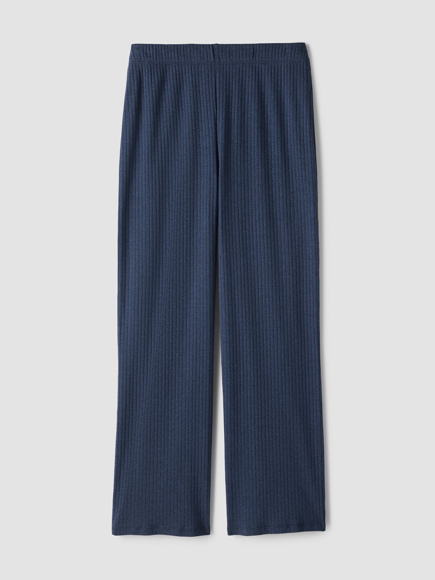 Organic Cotton Rib Straight Sleep Pant