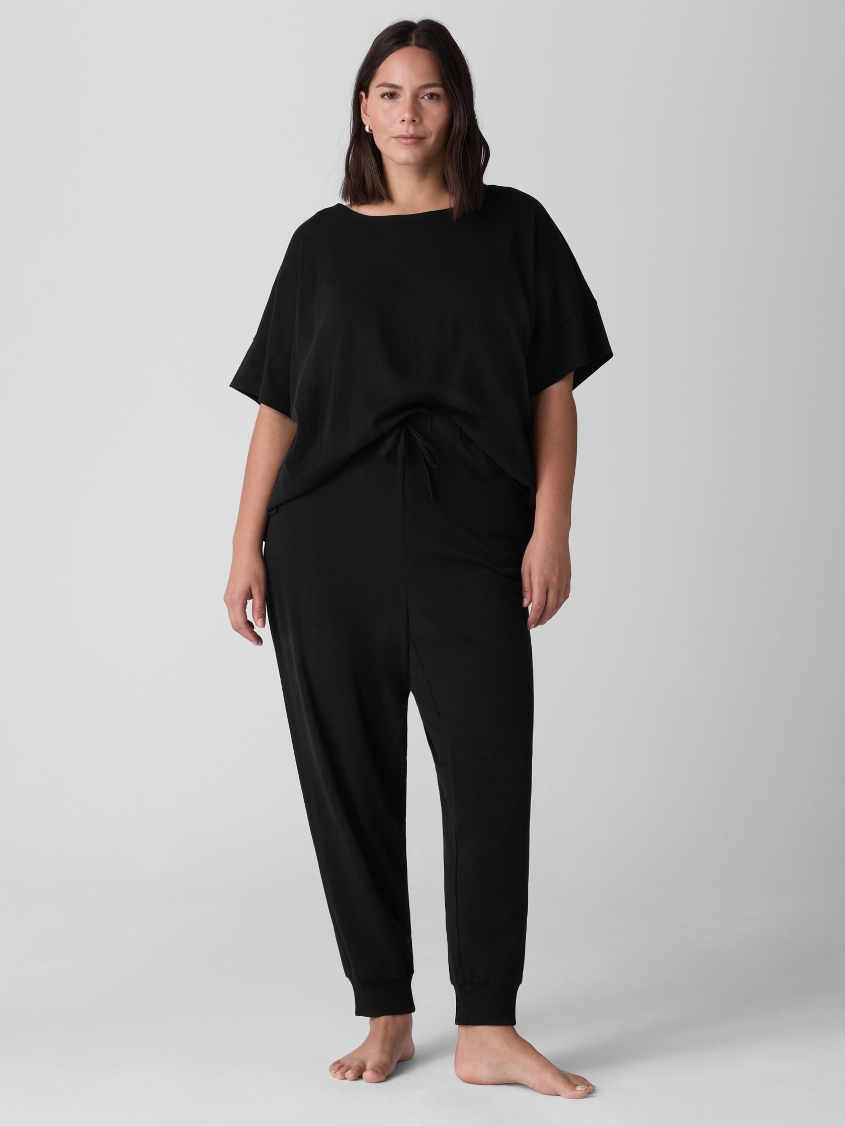 Organic Cotton Interlock Jogger Sleep Pant