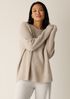Cashmere Silk Boucle Bliss Crew Neck Long Top
