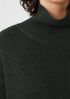 Merino Wool Turtleneck Long Top