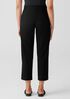 Washable Stretch Crepe Straight Pant with Yoke