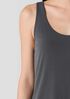 Stretch Silk Jersey Scoop Neck Tank