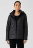 Eggshell Recycled Nylon Short Coat