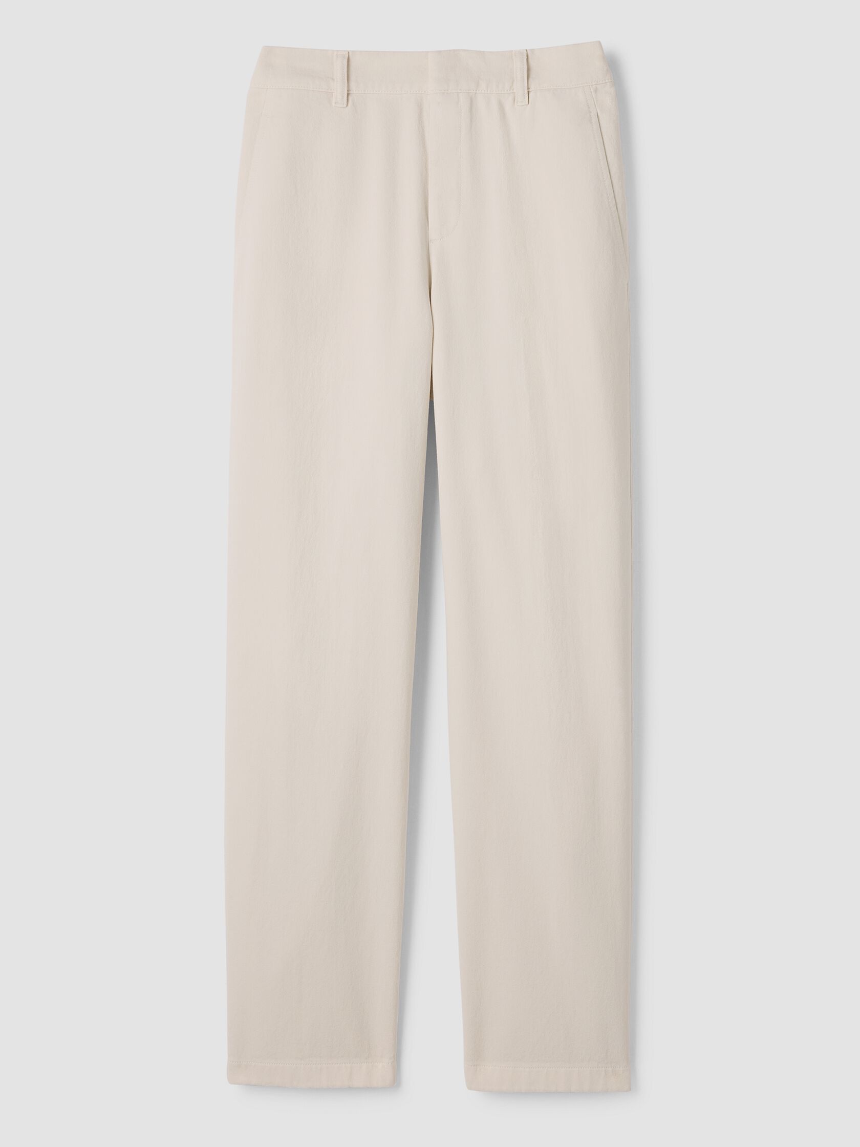 Garment-Dyed Utility Organic Cotton Straight Trouser Pant