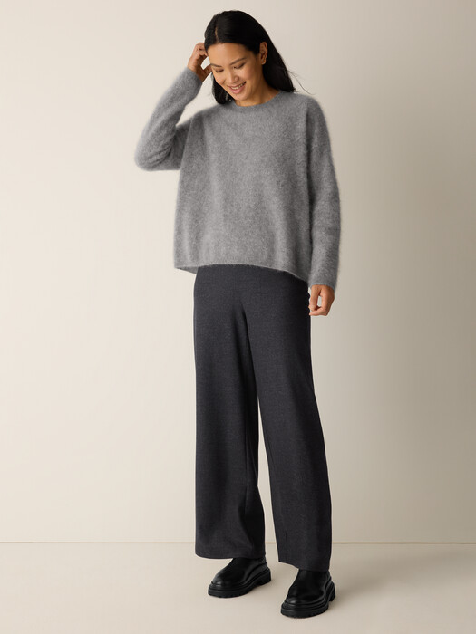 Cashmere Fluff Crew Neck Top