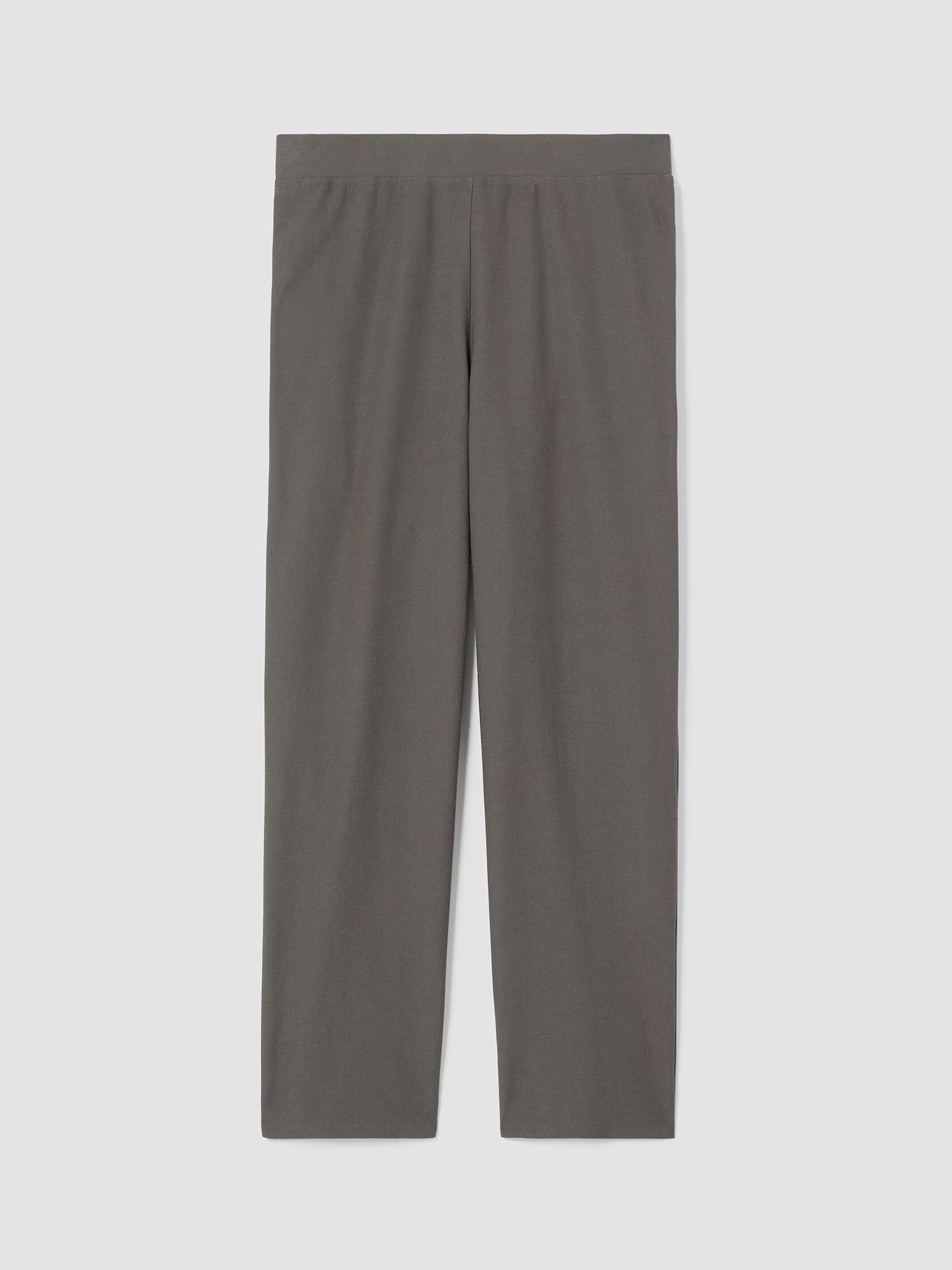 Washable Stretch Crepe Straight Pant