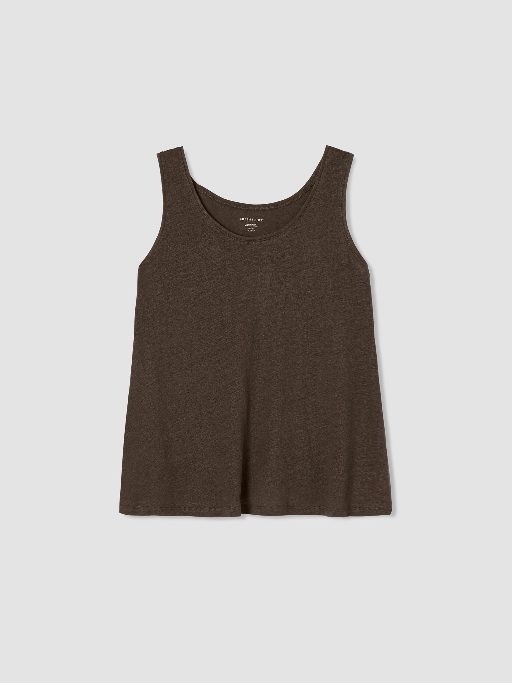 Organic Linen Jersey Scoop Neck Tank