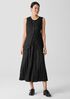 Crushed Silk Flared Skirt