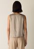 Textured Satin Ballet Neck Tank