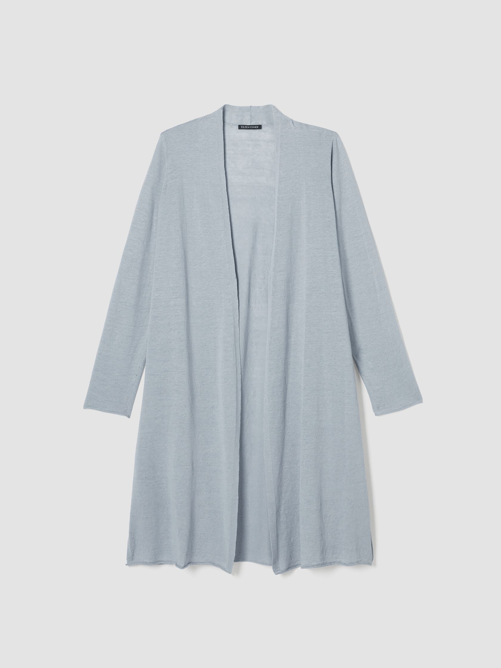 Organic Linen Cotton Jersey Long Cardigan