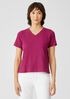 Organic Cotton Slub V-Neck Tee