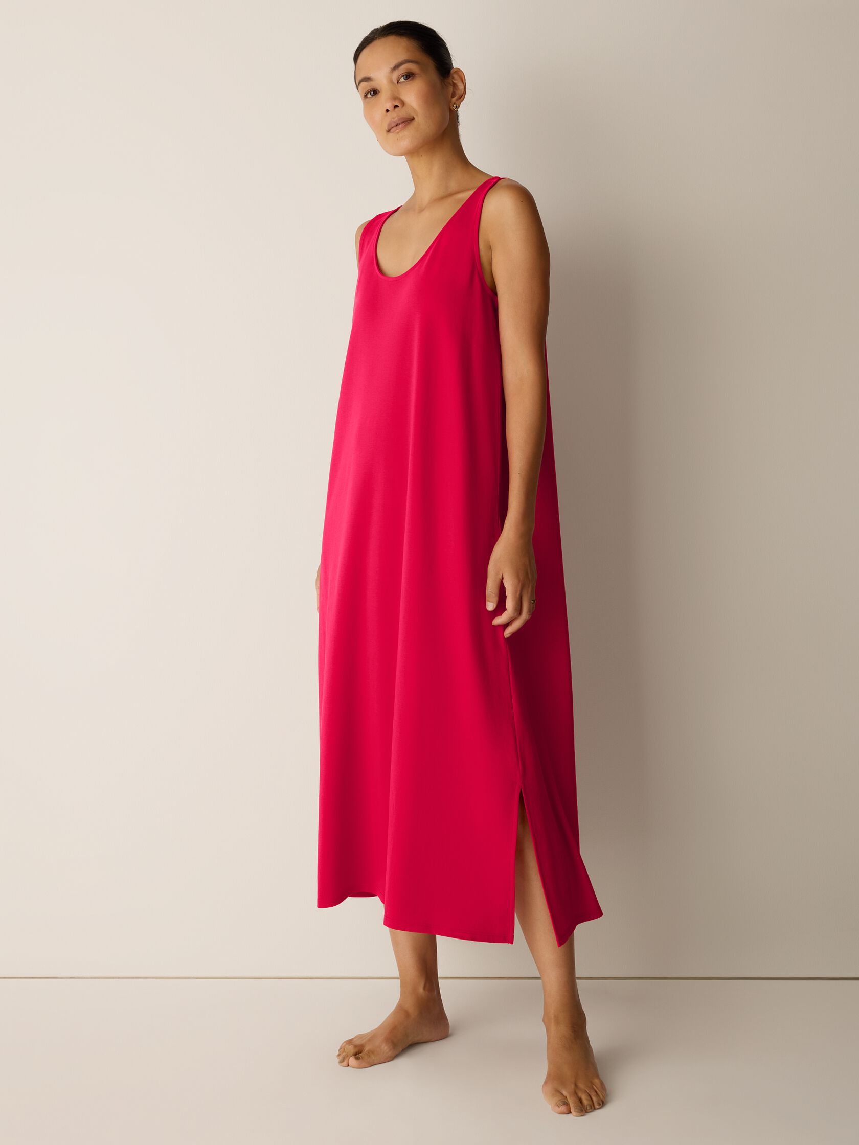 Organic Cotton Interlock Tank Sleep Dress