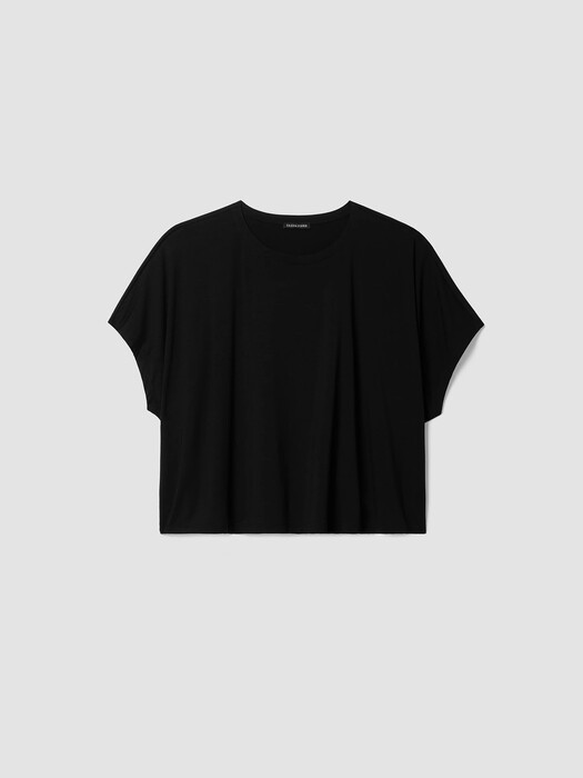 Fine Jersey Crew Neck Box-Top