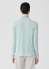 Pima Cotton Blend Turtleneck Top