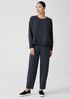 Traceable Cotton Jersey Crew Neck Top