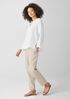 Organic Handkerchief Linen Round Neck Top