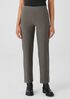 Washable Stretch Crepe Straight Pant