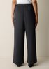 Waffle Cotton Blend Doubleknit Wide-Leg Pant