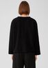 Boucle Wool Knit Crew Neck Box-Top