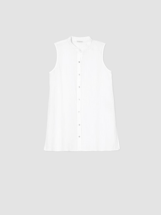 Organic Handkerchief Linen Sleeveless Shirt