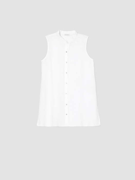 Organic Handkerchief Linen Sleeveless Shirt