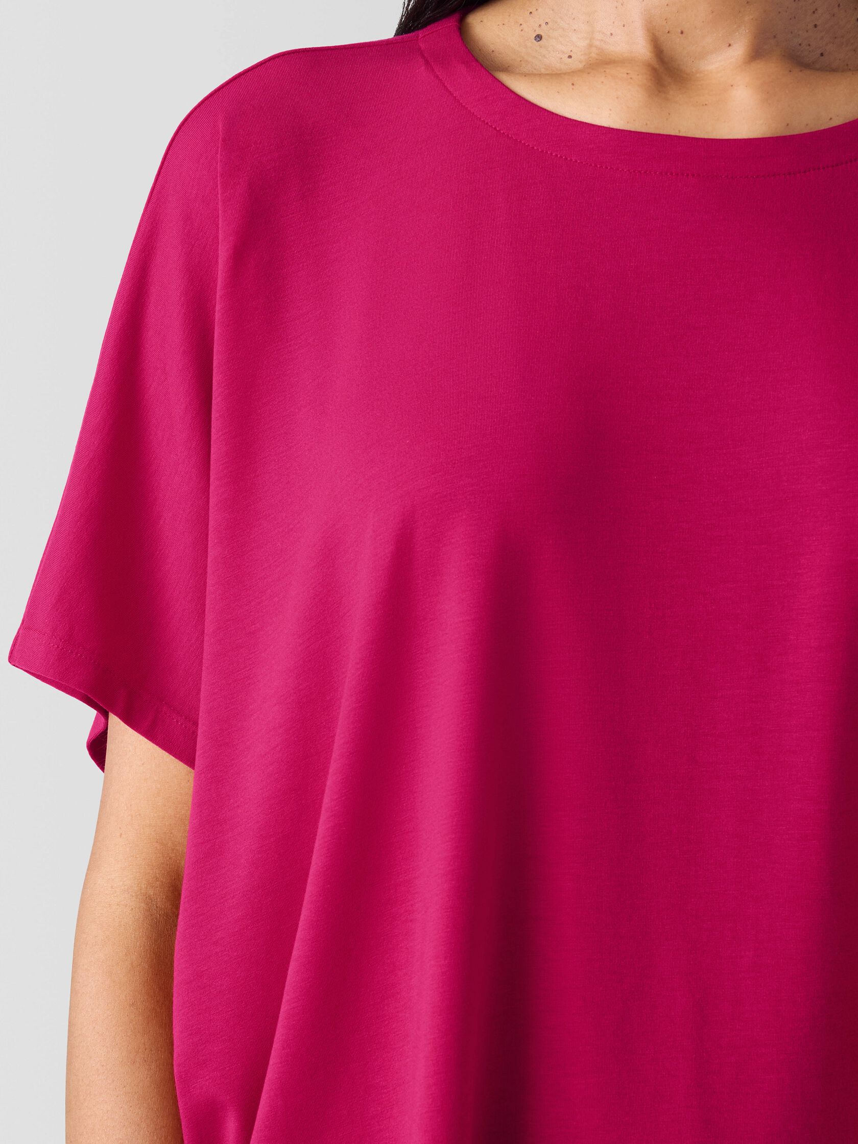 Fine Jersey Crew Neck Box-Top