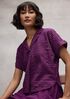 Organic Cotton Voile Box Notch Collar Shirt