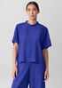 Woven Pliss&eacute; Mock Neck Top