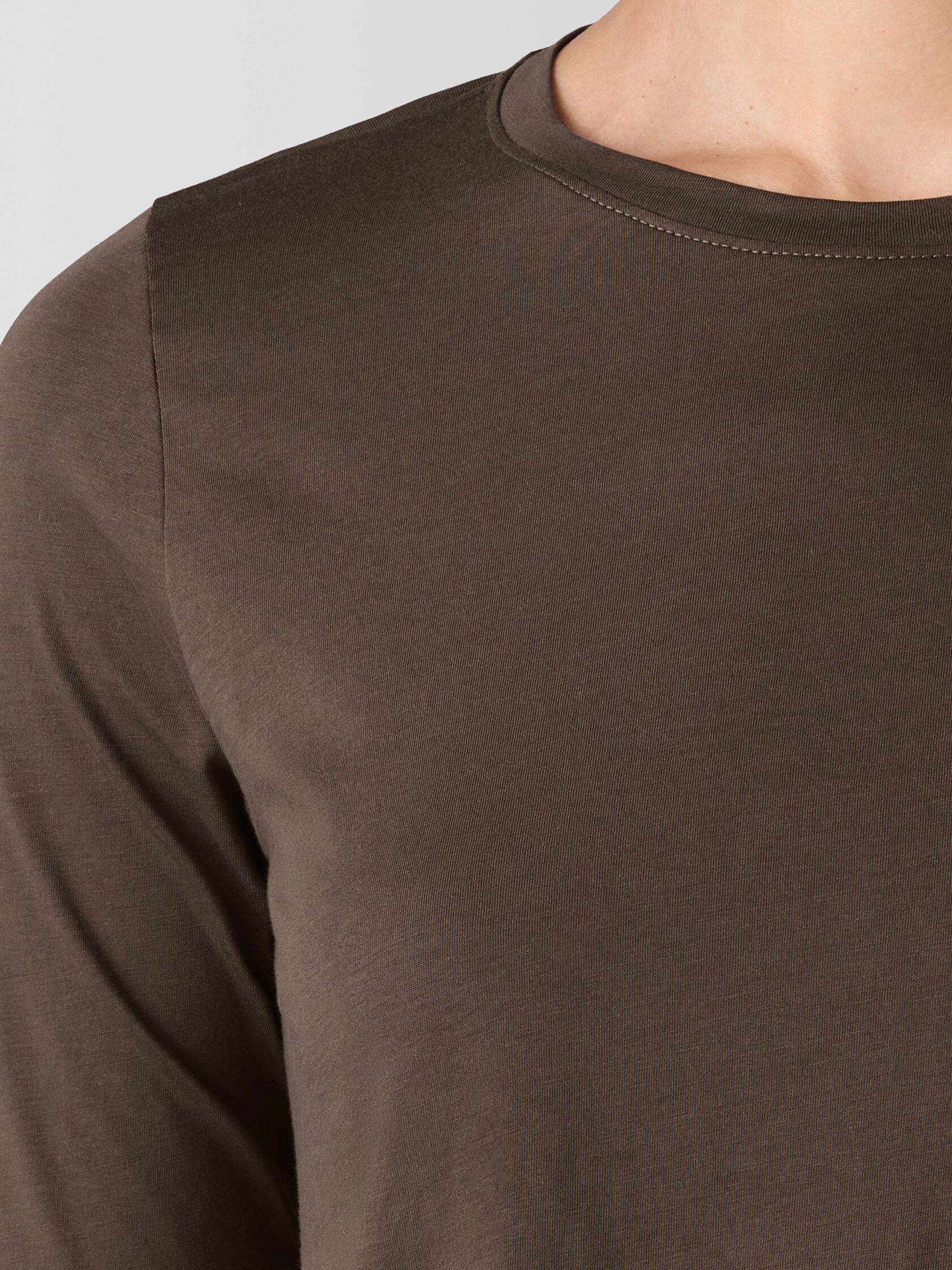 Organic Pima Cotton Jersey Long-Sleeve Tee