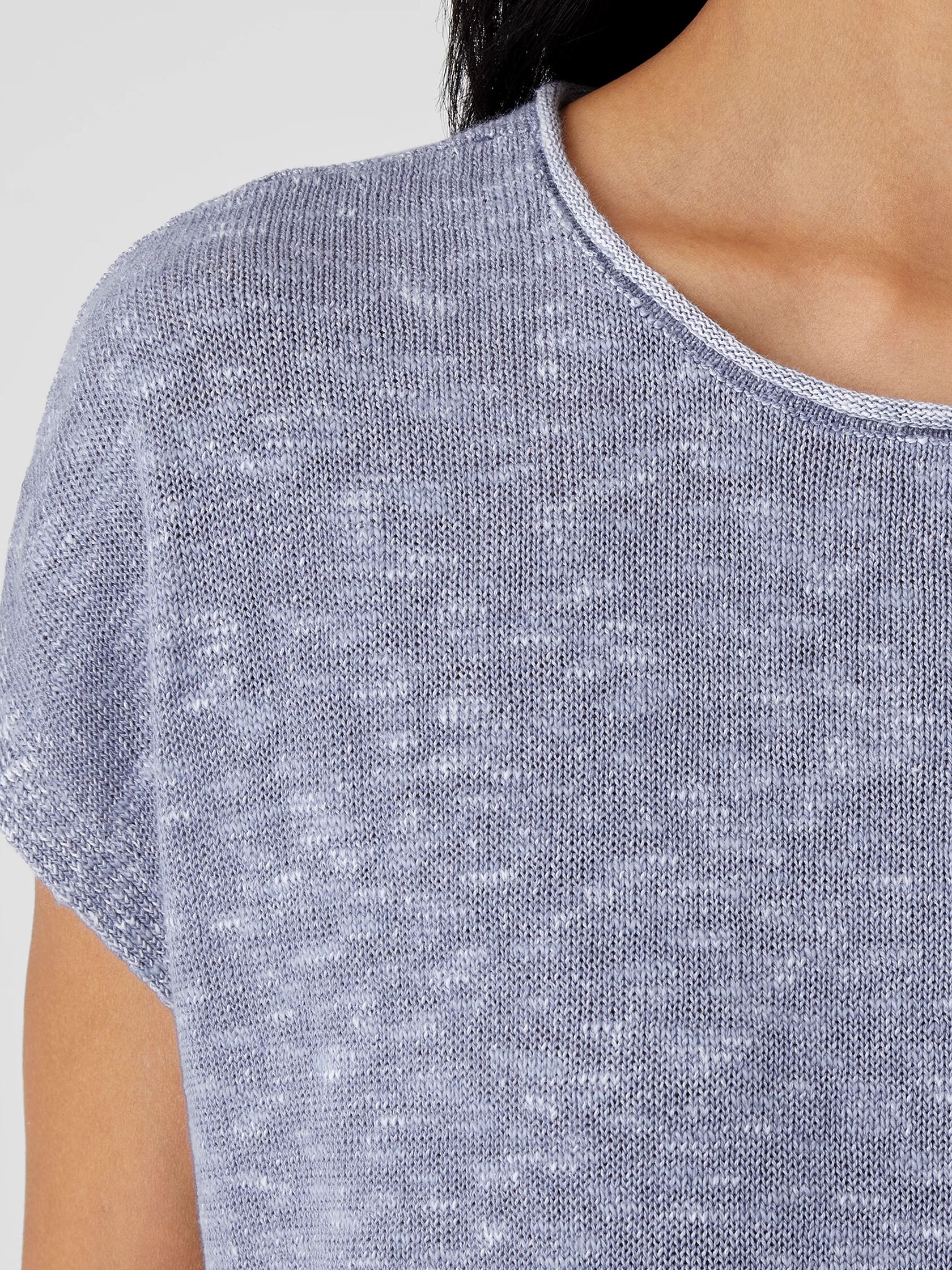 Organic Cotton Linen Slub Square Top