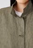 Washed Organic Linen Delave Stand Collar Jacket