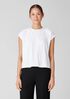 Wide Rib Stretch Square Top
