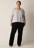 Chenille Blend V-Neck Top