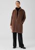 Sheared Suri Alpaca Stand Collar Coat