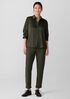 Stretch Silk Charmeuse Classic Collar Shirt
