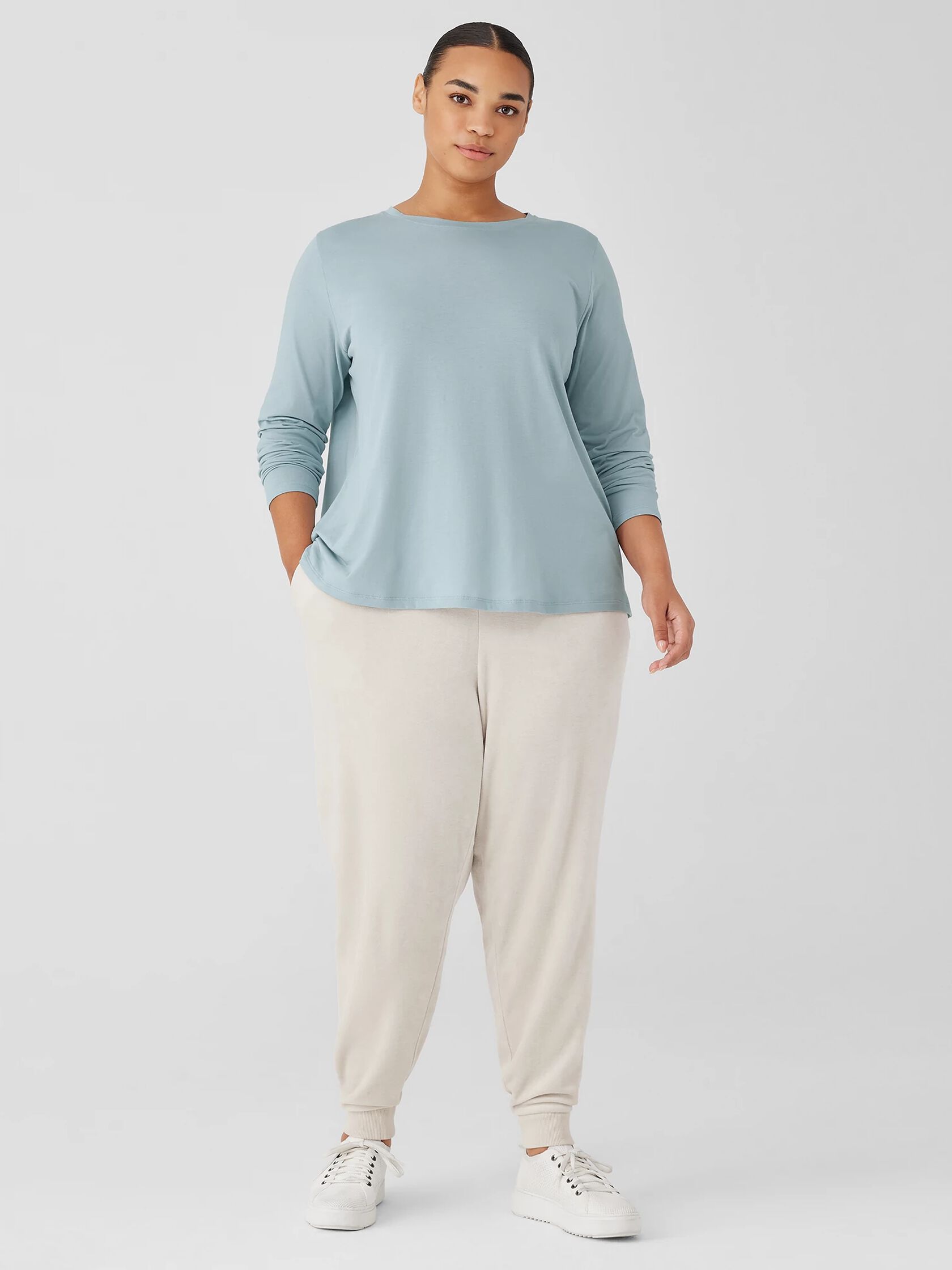 Organic Pima Cotton Jersey Long-Sleeve Tee