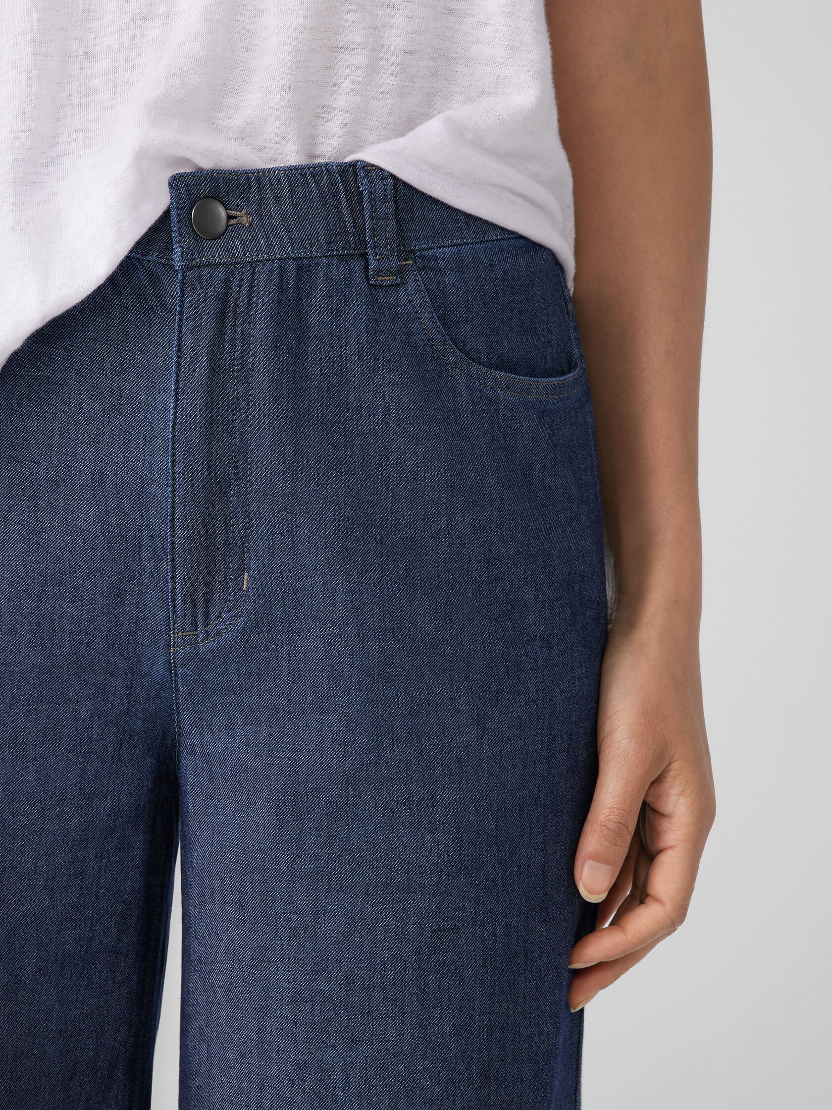 Airy Organic Cotton Twill Wide Trouser Pant