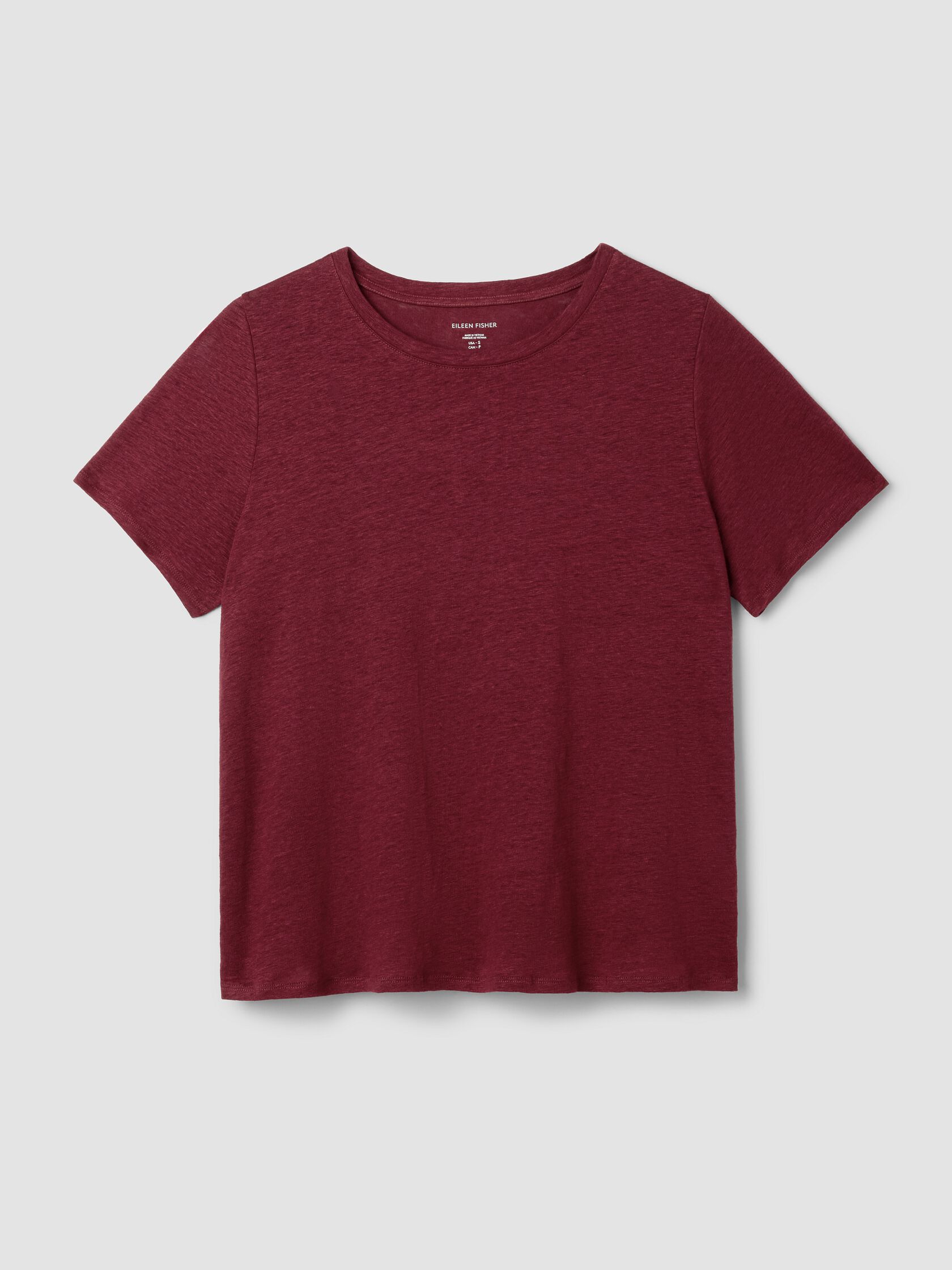Organic Linen Jersey Crew Neck Tee
