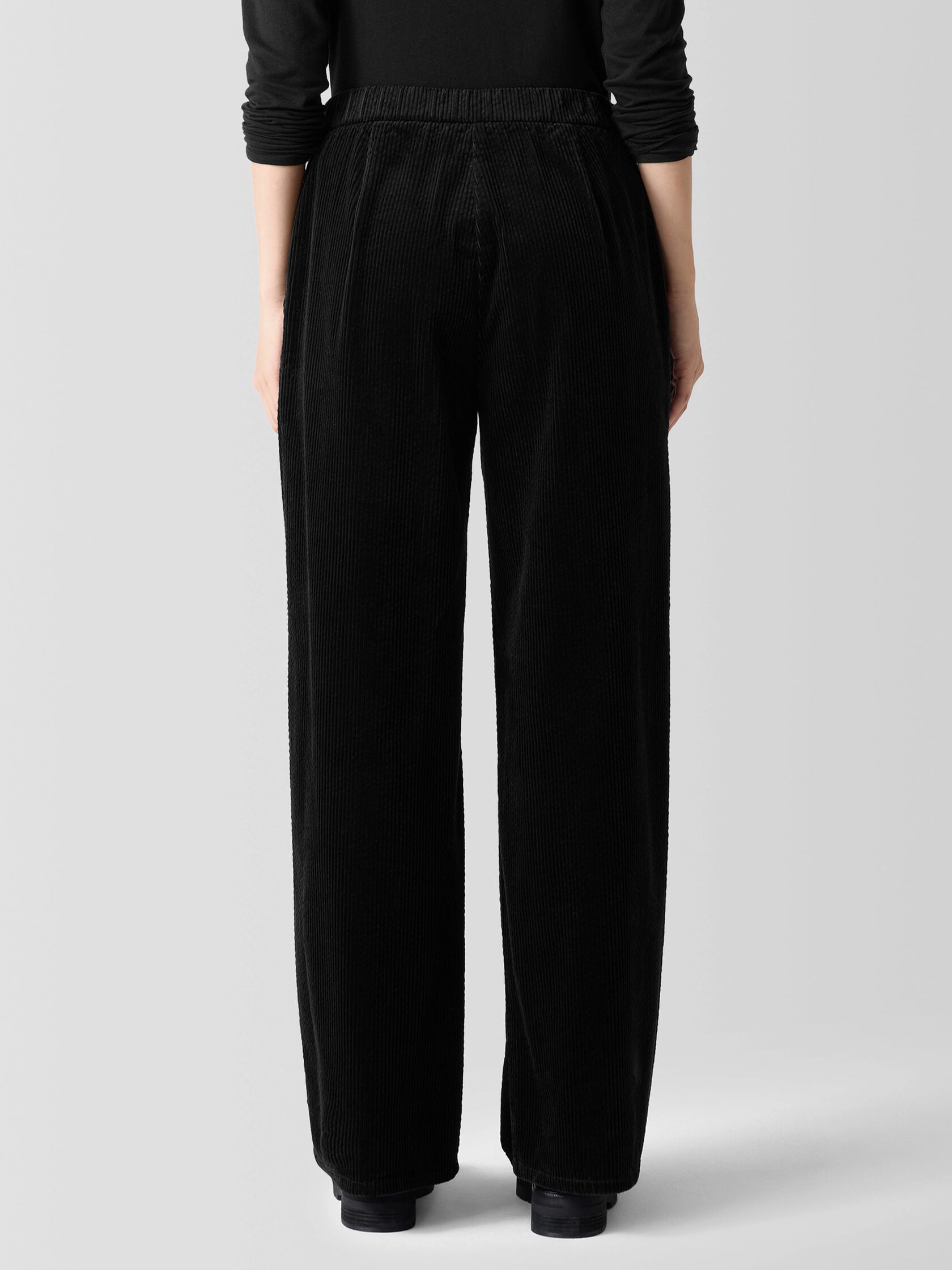 Organic Cotton Corduroy Wide-Leg Pant
