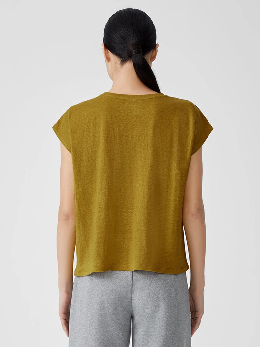 Organic Linen Jersey Square Top