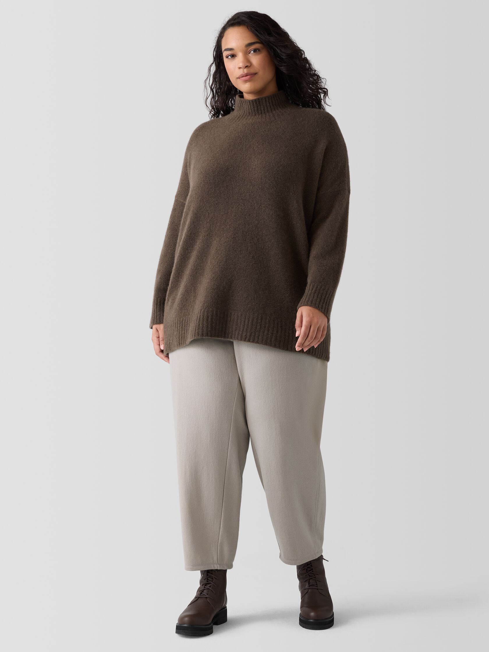 Felted Wool Jersey Lantern Pant in Regenerative Wool