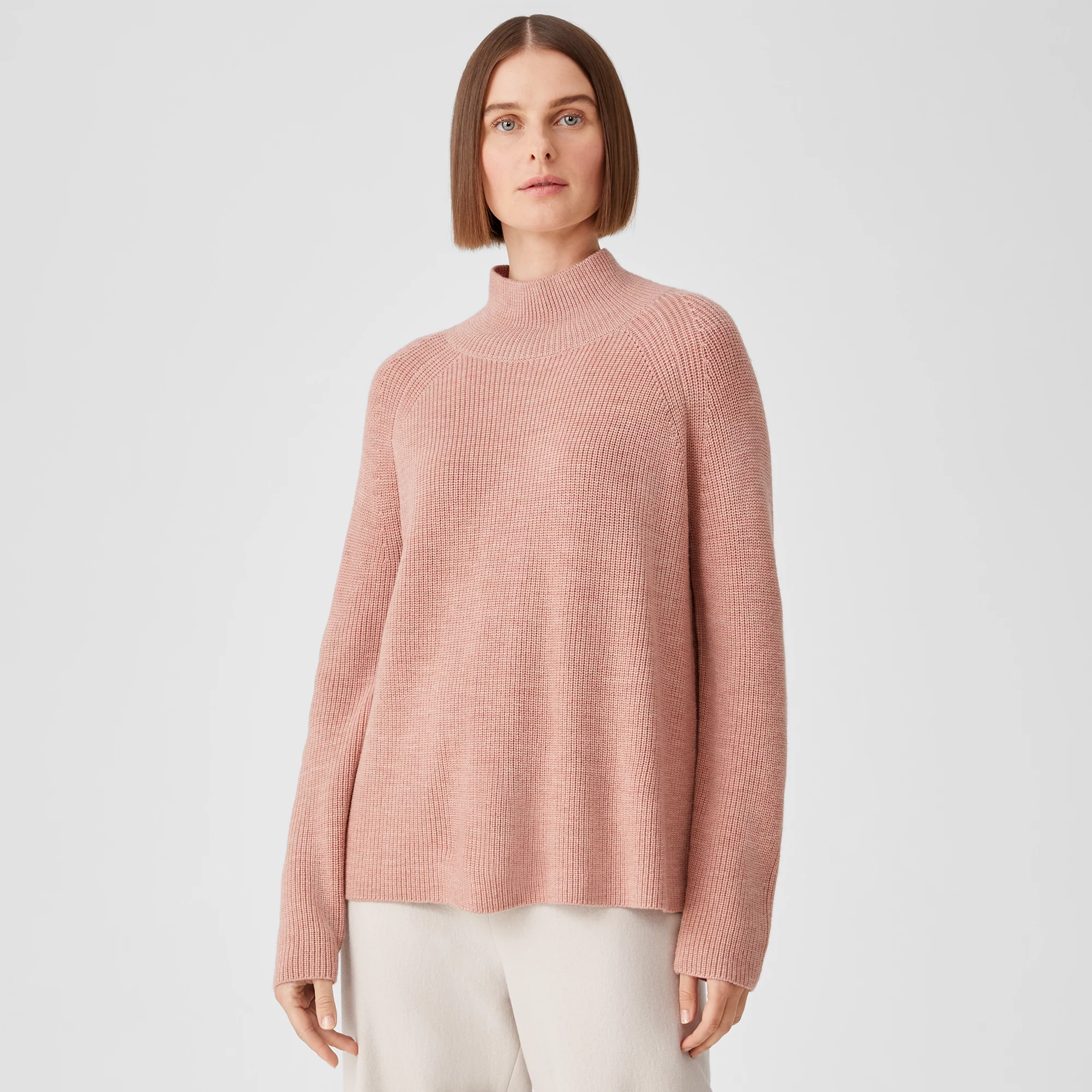 Merino Turtleneck Top in Responsible 