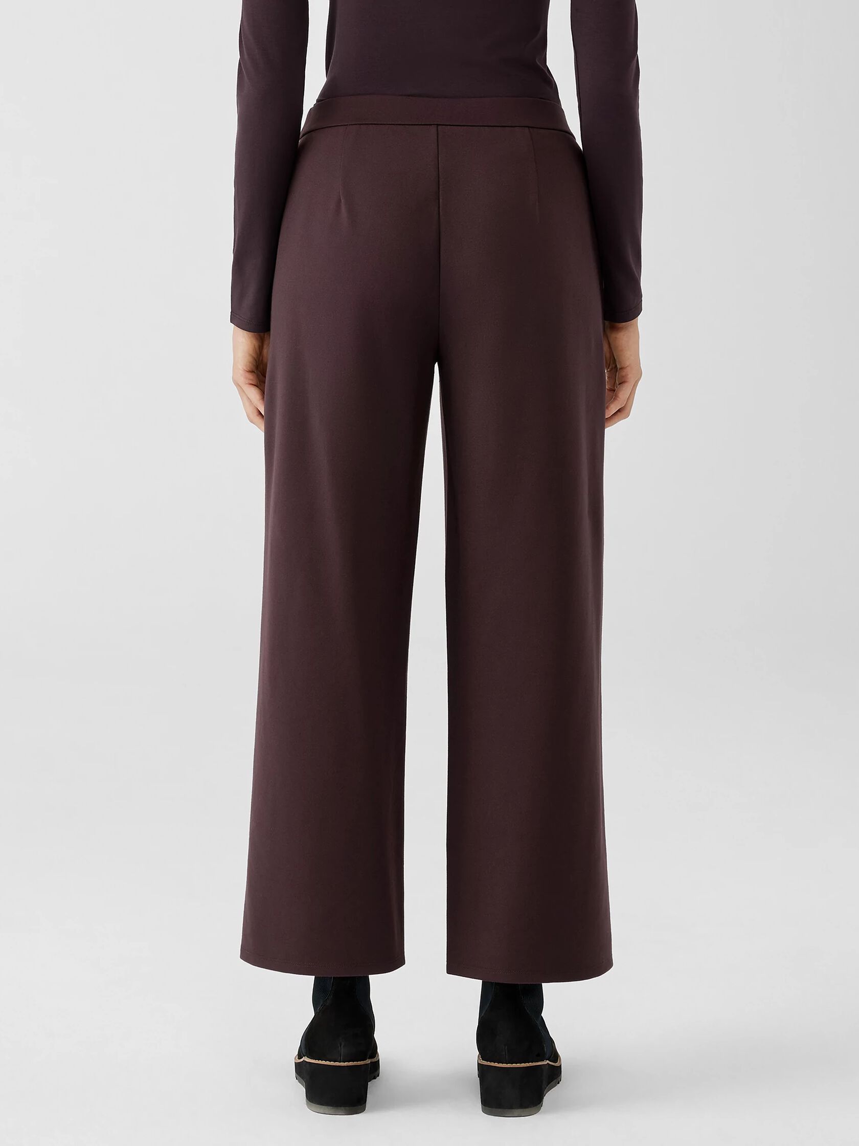 Washable Flex Ponte Wide-Leg Pant