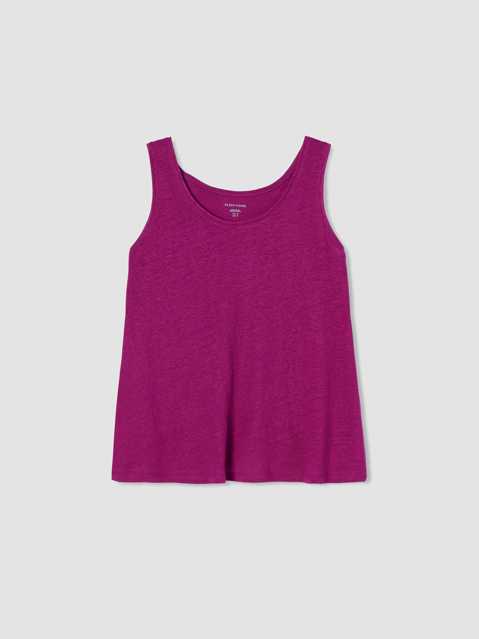Organic Linen Jersey Scoop Neck Tank