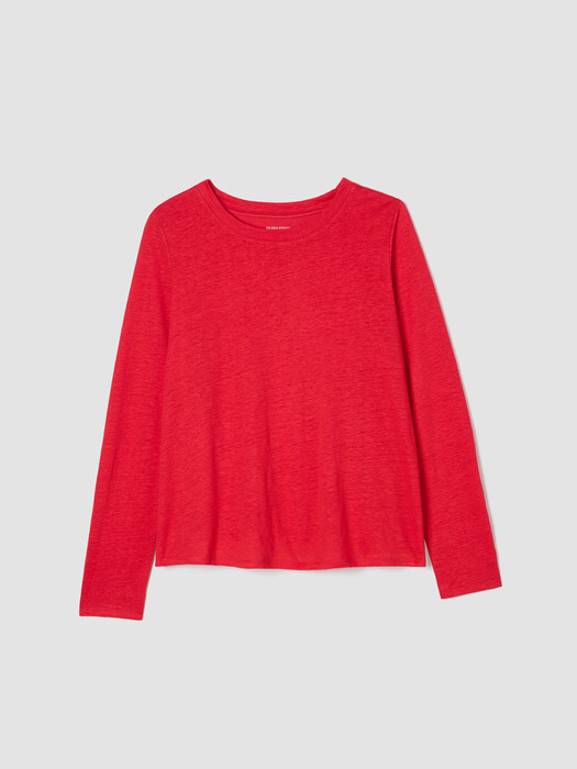Organic Linen Jersey Long-Sleeve Tee
