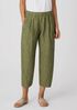 Washed Organic Linen Delave Lantern Pant